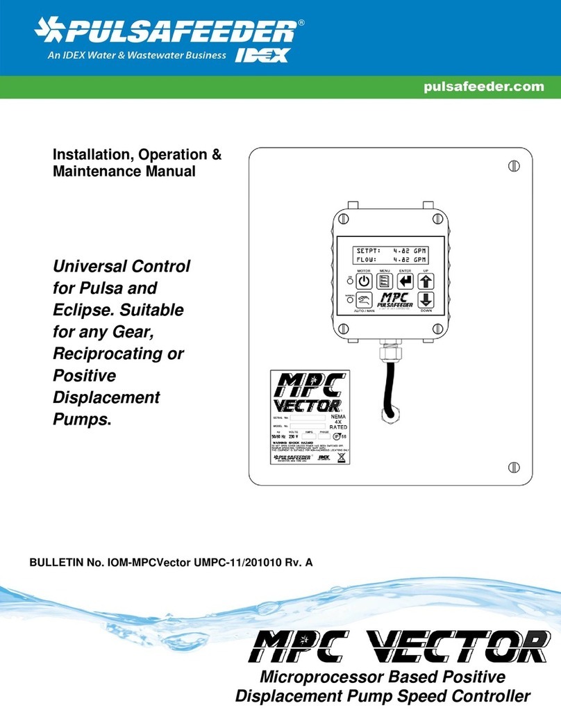 Idex Pulsafeeder MPC Vector Installation, operation & maintenance manual Idex Pulsafeeder MPC Vector Installation, operation & maintenance manual