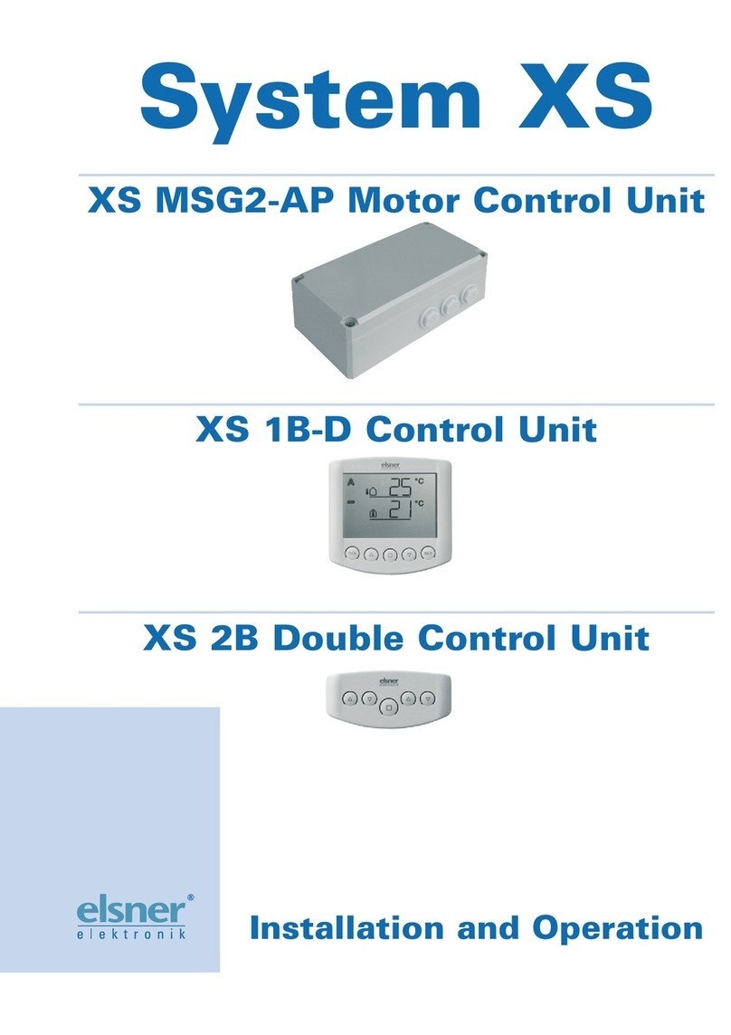 Elsner XS MSG2-AP Installation and operation
