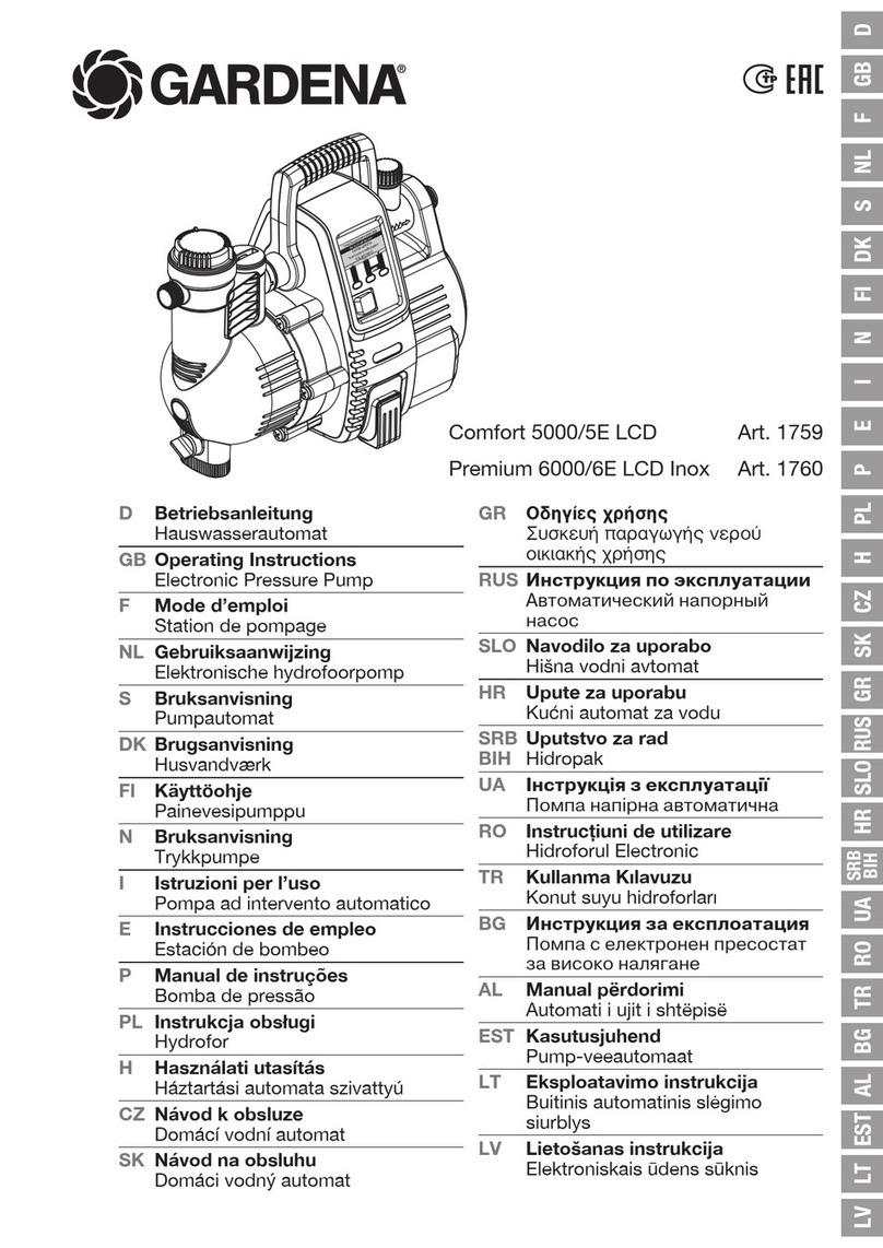Gardena Comfort 5000/5E operating instructions Gardena Comfort 5000/5E operating instructions