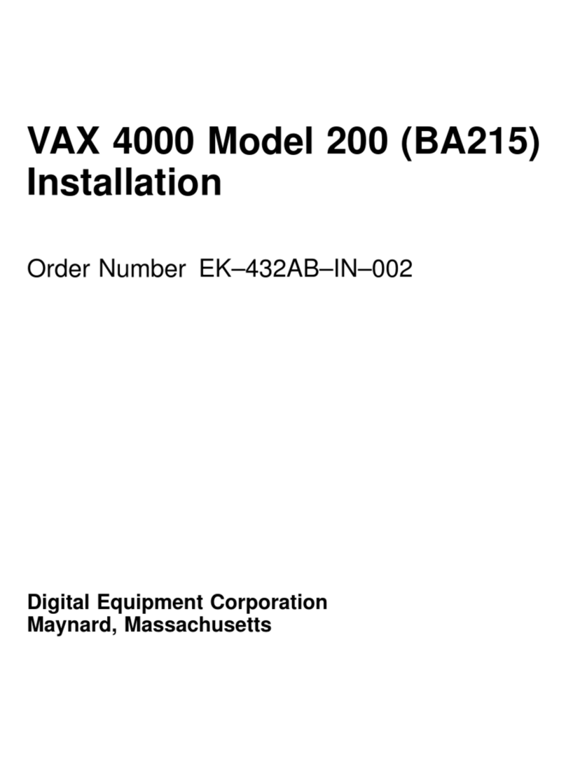 Digital Equipment VAX 4000 Series Installation