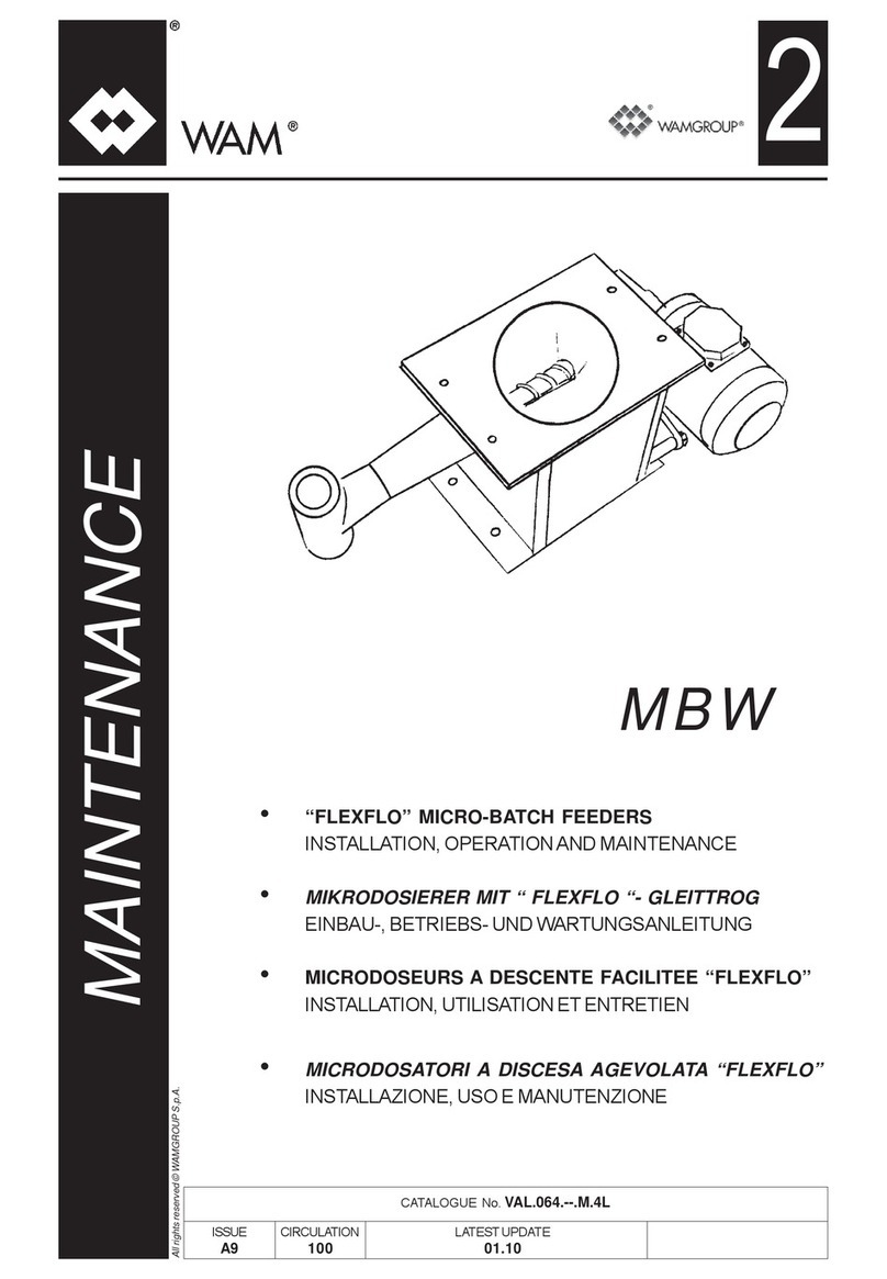 WAM MBW Installation and operating instructions