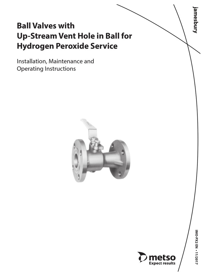 Metso Ball Valves Installation maintenance and operating instructions