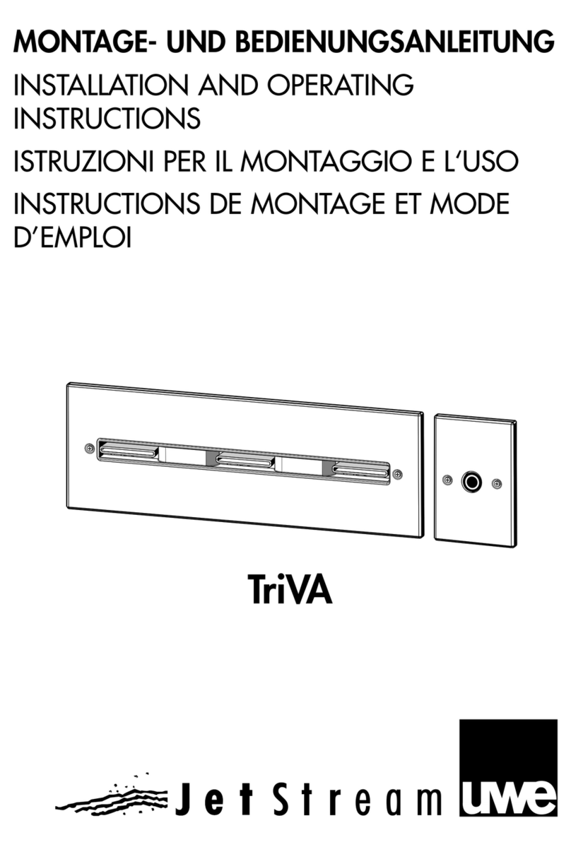 JETStream TriVA Installation and operating instructions