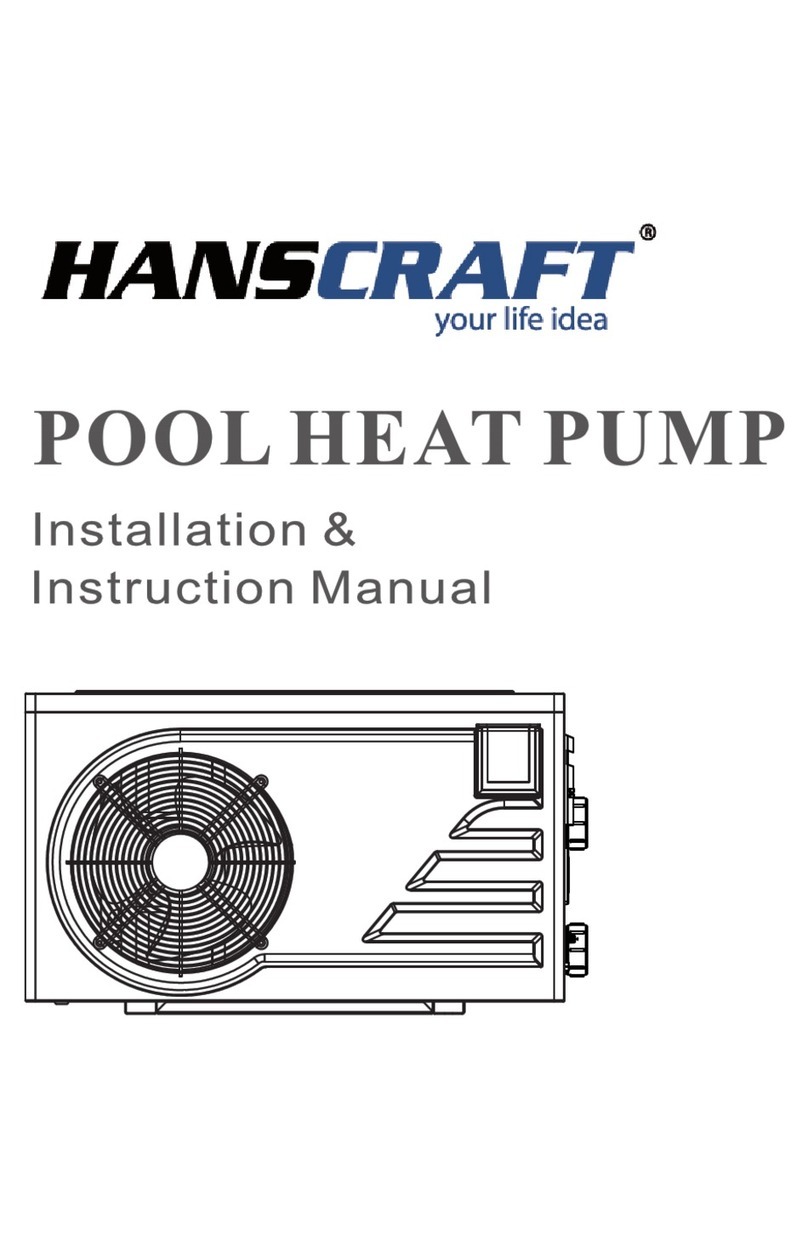 HANSCRAFT Evolution 25 Installation instructions manual