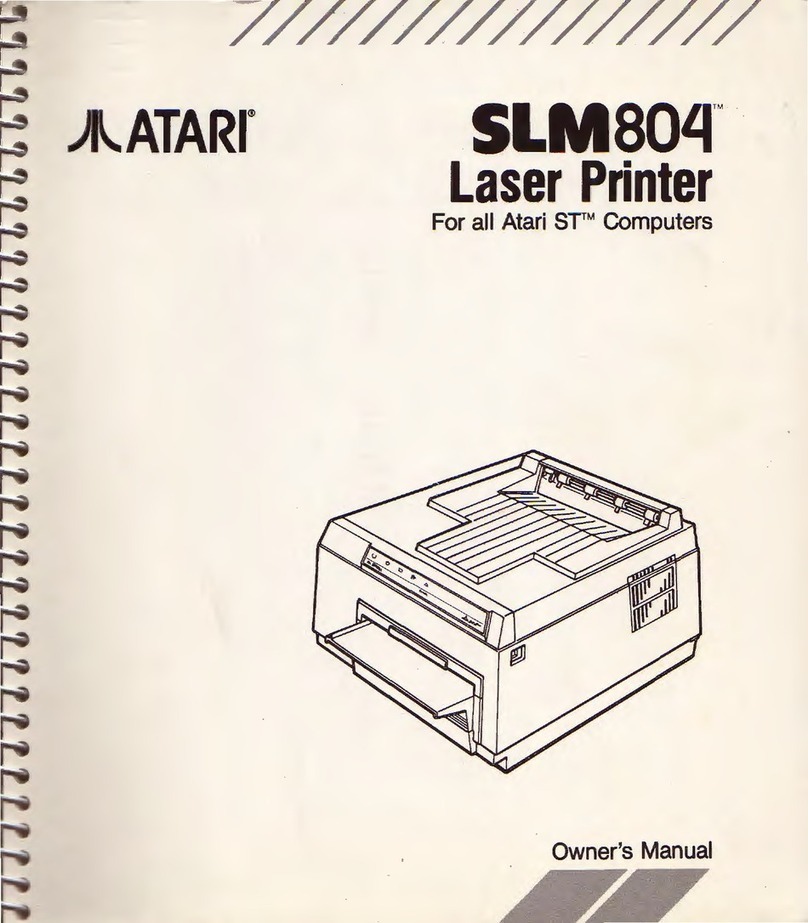 Atari SLM804 Series User manual