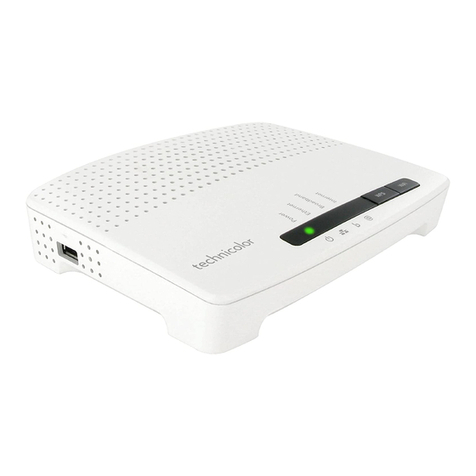 Technicolor TG582n Configuring network settings