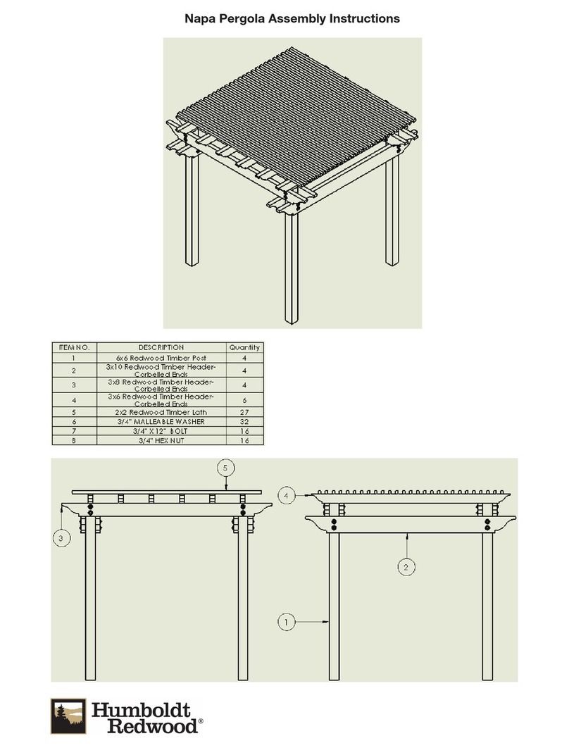 Humboldt Redwood Napa Assembly instructions Humboldt Redwood Napa Assembly instructions