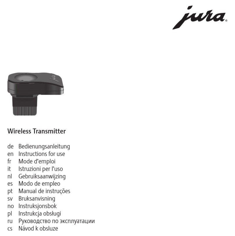 Jura Wireless Transmitter Instructions for use
