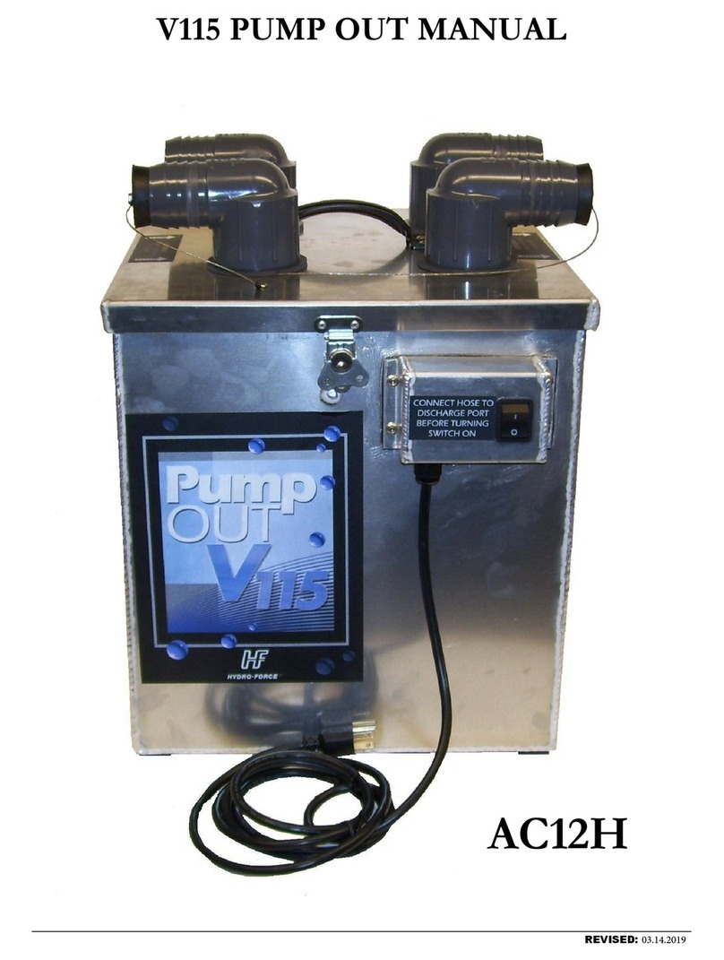 Hydro-Force Pumpout-V115 manual