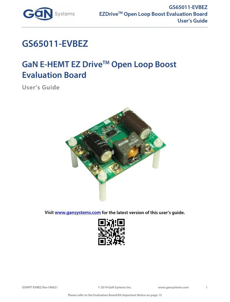 Gan Systems GS65011-EVBEZ user guide