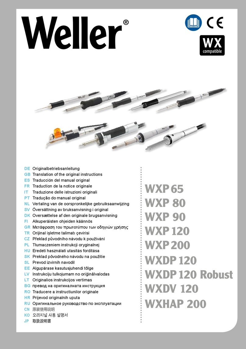 Weller WXP?65 User manual