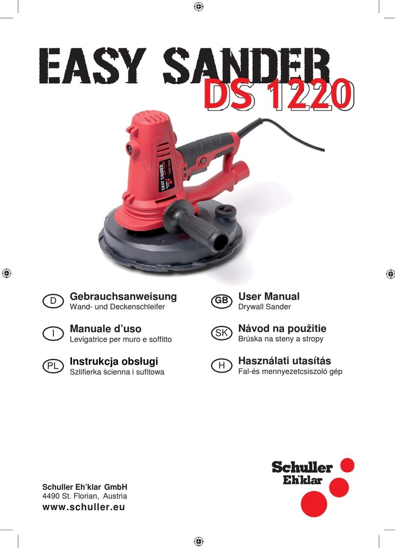 Schuller Ehklar EASY SANDER DS 1220 user manual