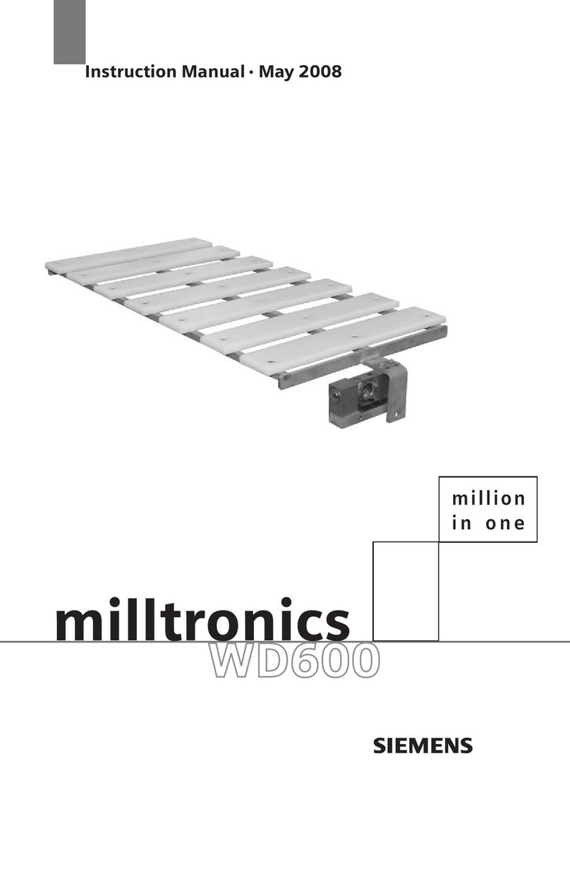 Siemens Milltronics WD600 instruction manual