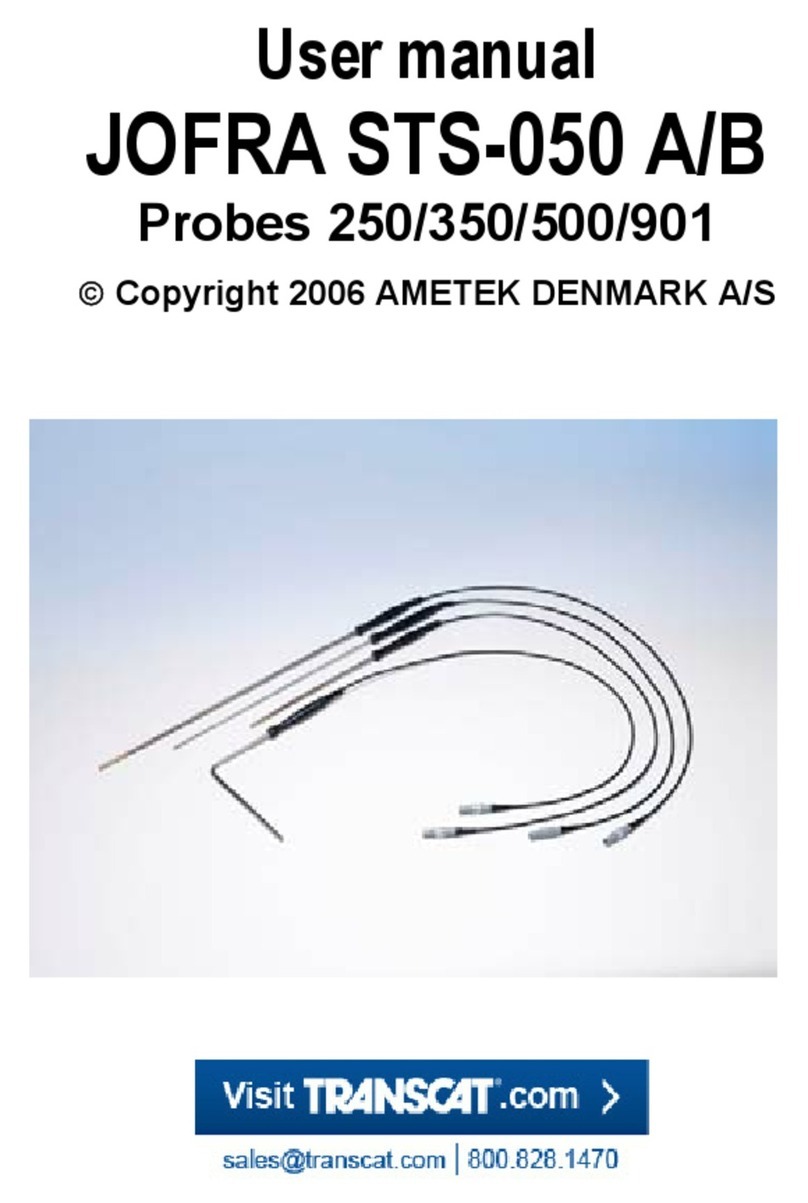 Ametek JOFRA STS-050 A/B User manual