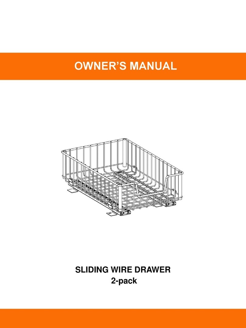 Trinity SLIDING WIRE DRAWER User manual
