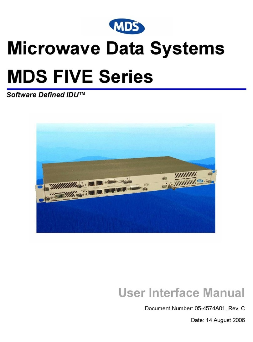 Microwave Data Systems MDS FIVE Series User manual