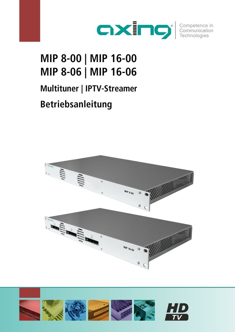 axing MIP 16-00 Operation instructions