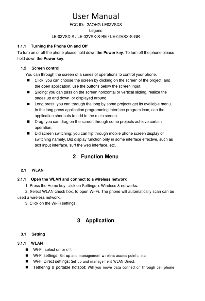 Fanvision Legend Series User manual