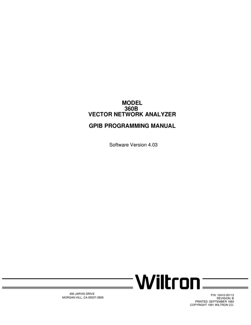 Wiltron 360B Programming manual
