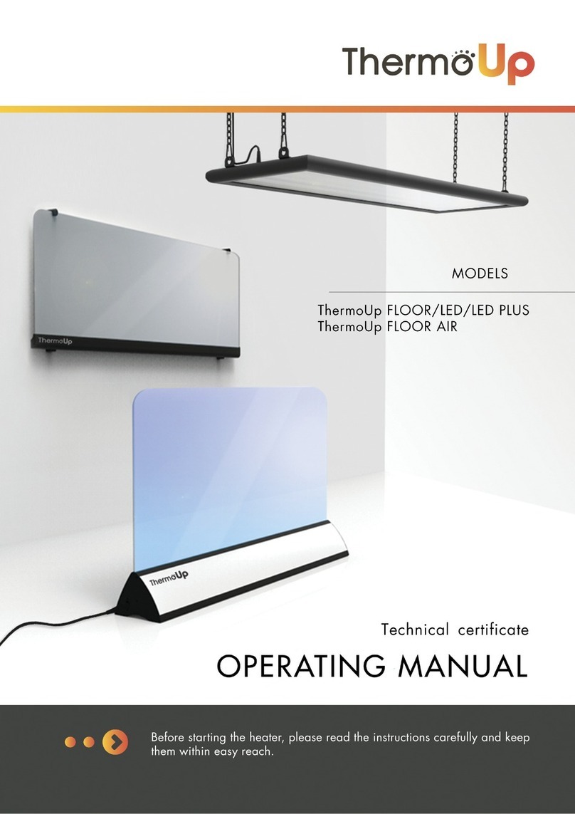 ThermoUp LED operating manual