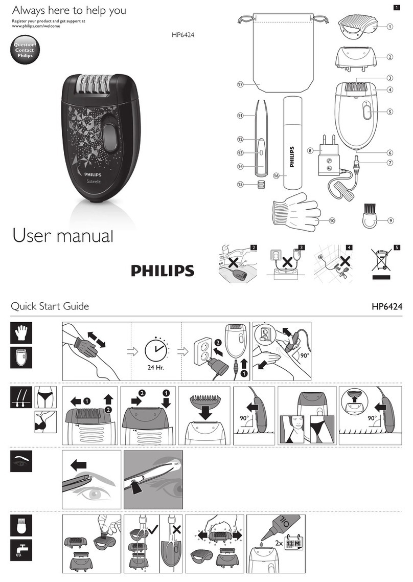 Philips HP6424 User manual Philips HP6424 User manual