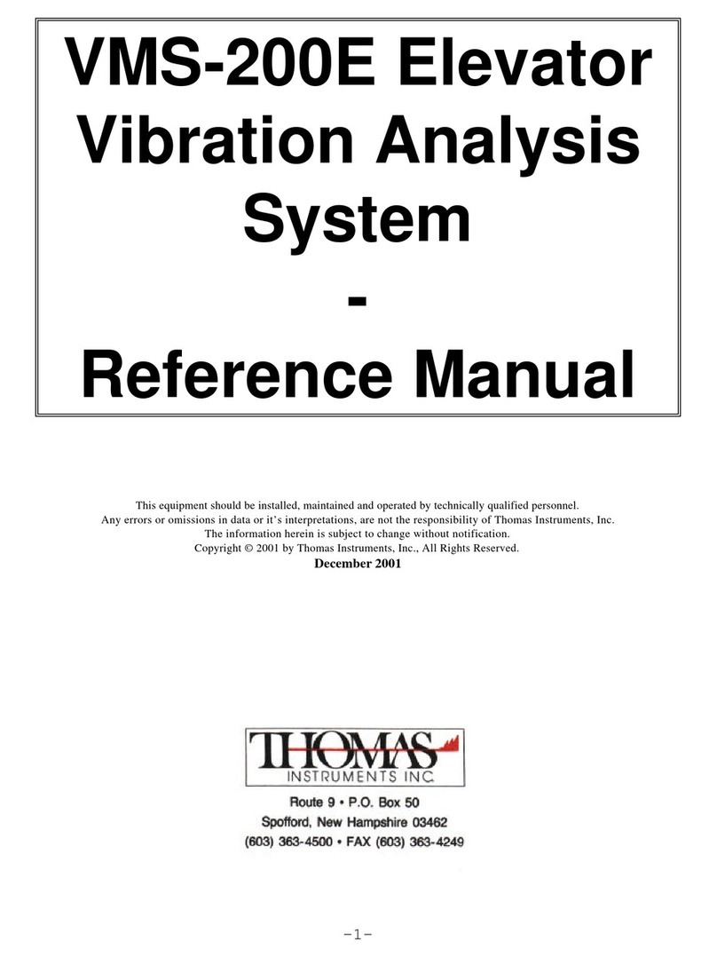 Thomas Instruments VMS-200E Reference manual Thomas Instruments VMS-200E Reference manual