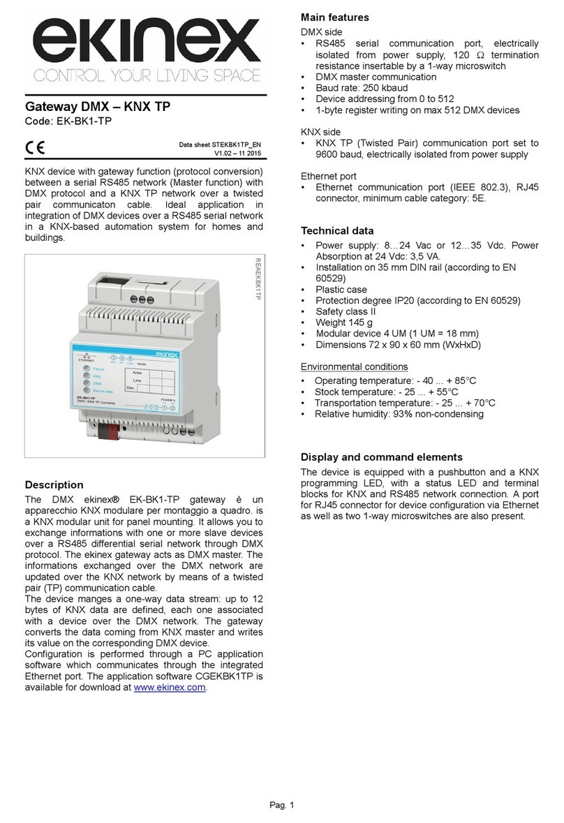 Ekinex EK-BK1-TP quick start guide