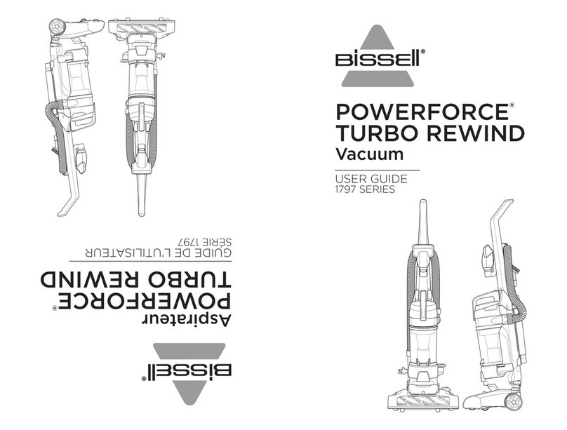 Bissell POWERFORCE TURBO REWIND1797 Series user guide