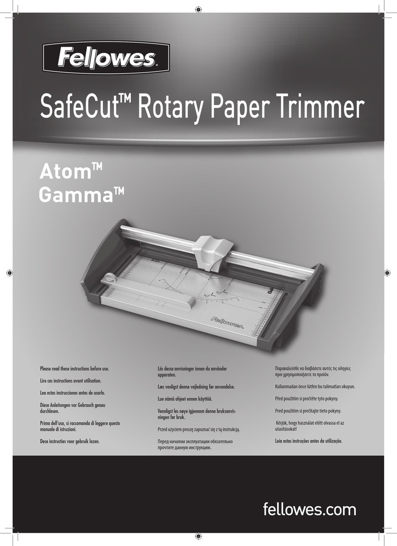 Fellowes Safecut Atom Series instructions
