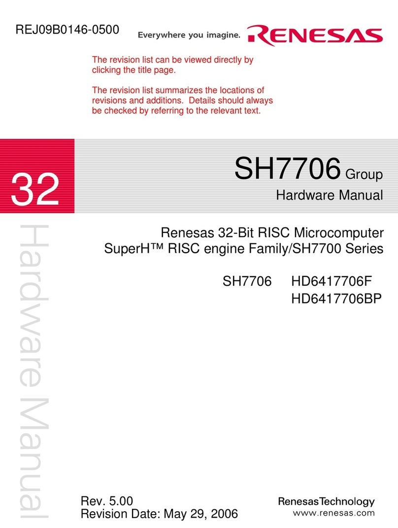 Renesas SH7706 Series Hardware manual Renesas SH7706 Series Hardware manual