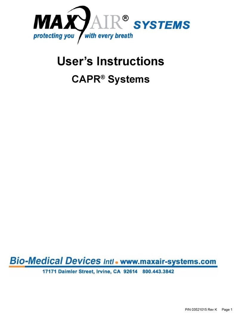 Max-Air Systems CAPR User instructions