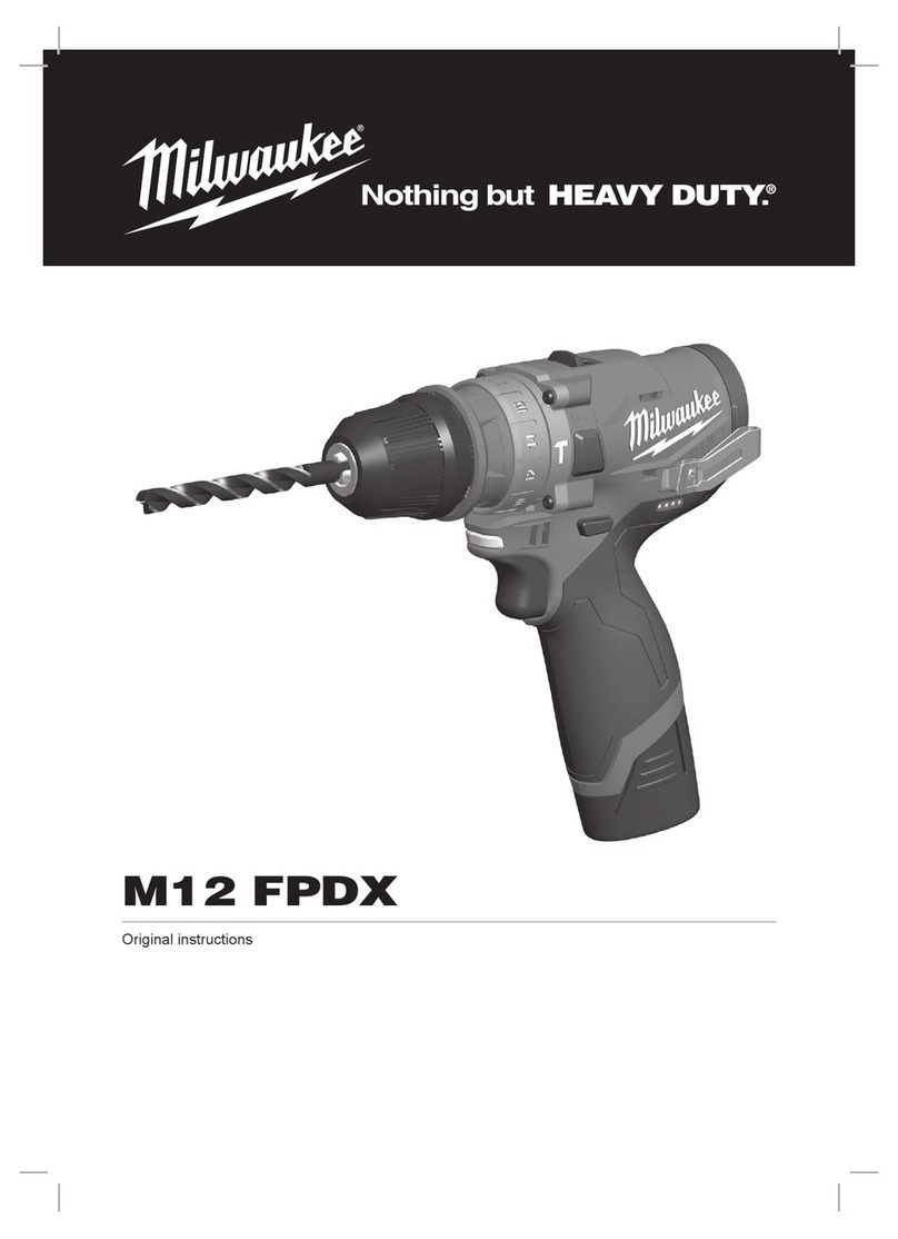 Milwaukee M12 FPDX Original instructions