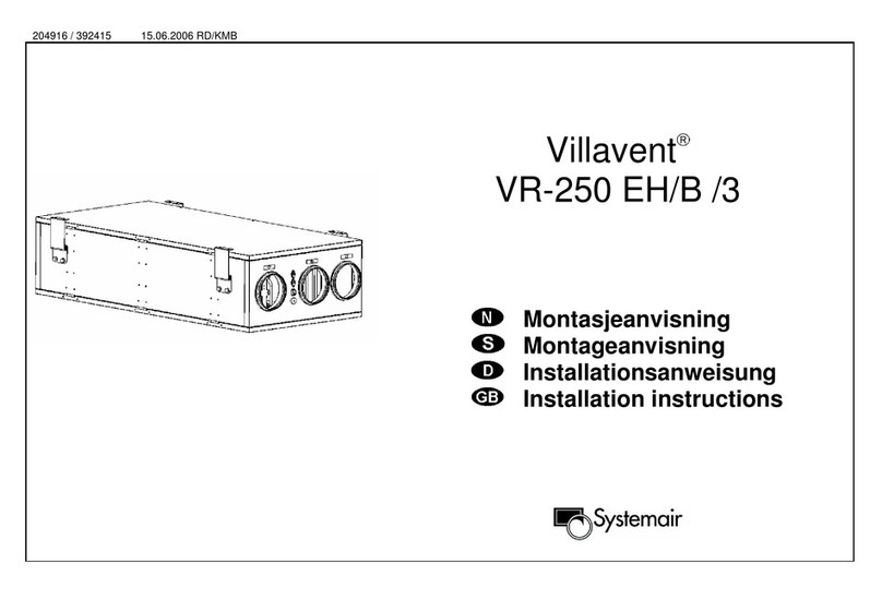 System air VR-250 EH/B/3 User manual