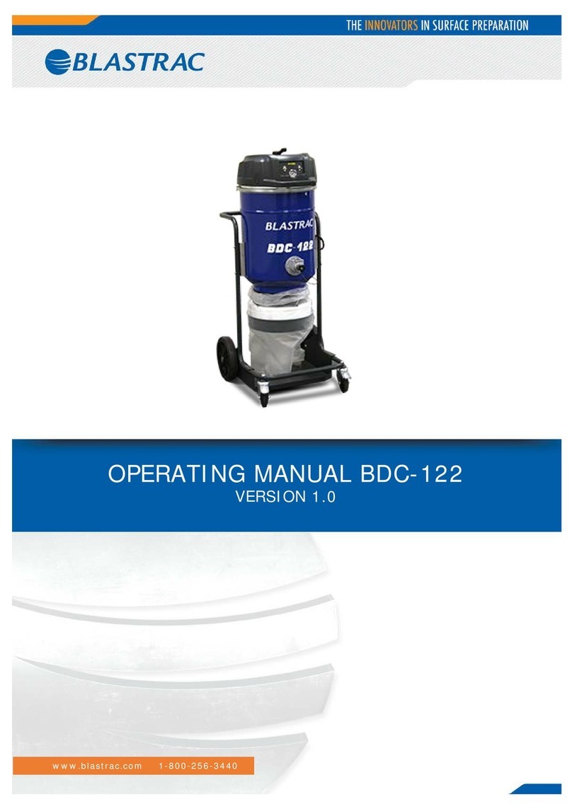 Blastrac BDC-122 operating manual