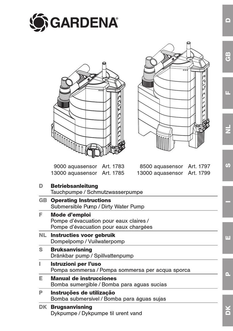 Gardena 13000 aquasensor operating instructions Gardena 13000 aquasensor operating instructions