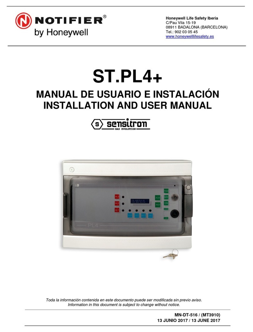 Honeywell Notifier ST.PL4+ User manual