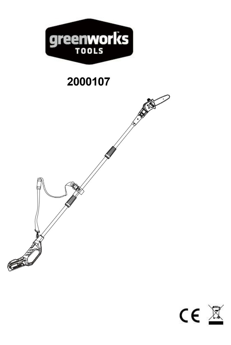 GreenWorks Tools 2000107 manual
