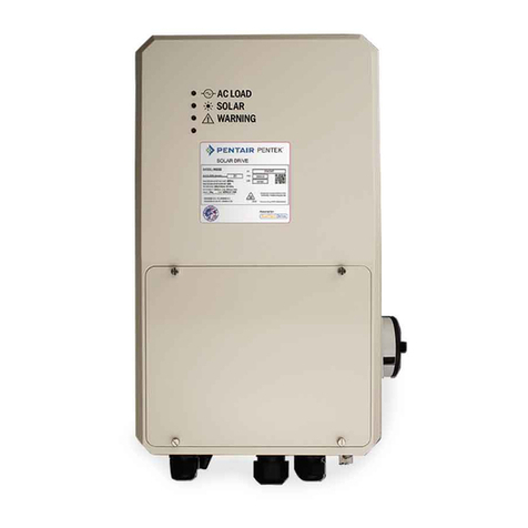 Pentair Pentek Solar Drive PSD30 User manual