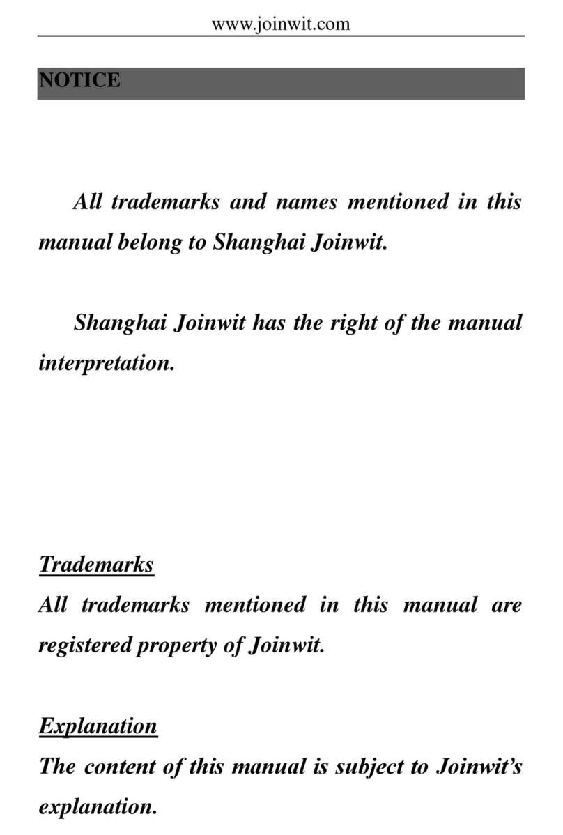Joinwit JW3209 Series User manual