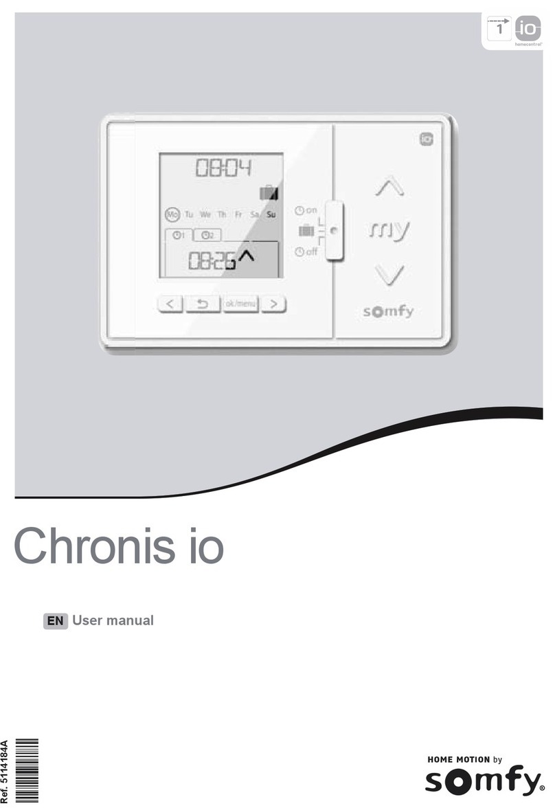 SOMFY Chronis io User manual