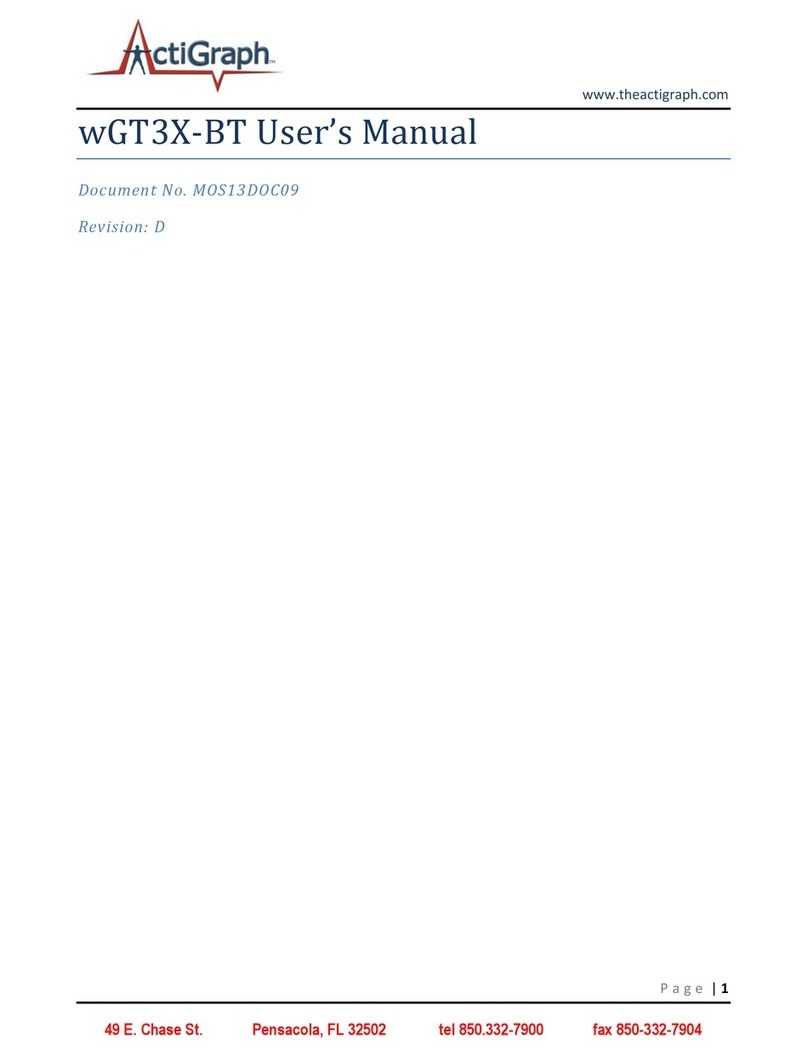 ActiGraph wGT3X-BT user manual