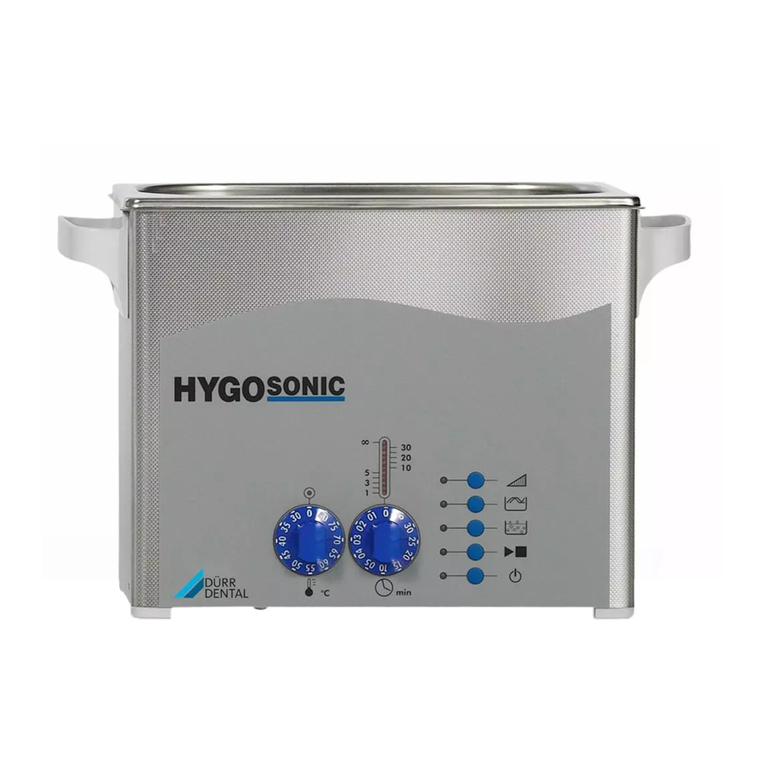Durr Dental Hygosonic Installation and operating instructions Durr Dental Hygosonic Installation and operating instructions