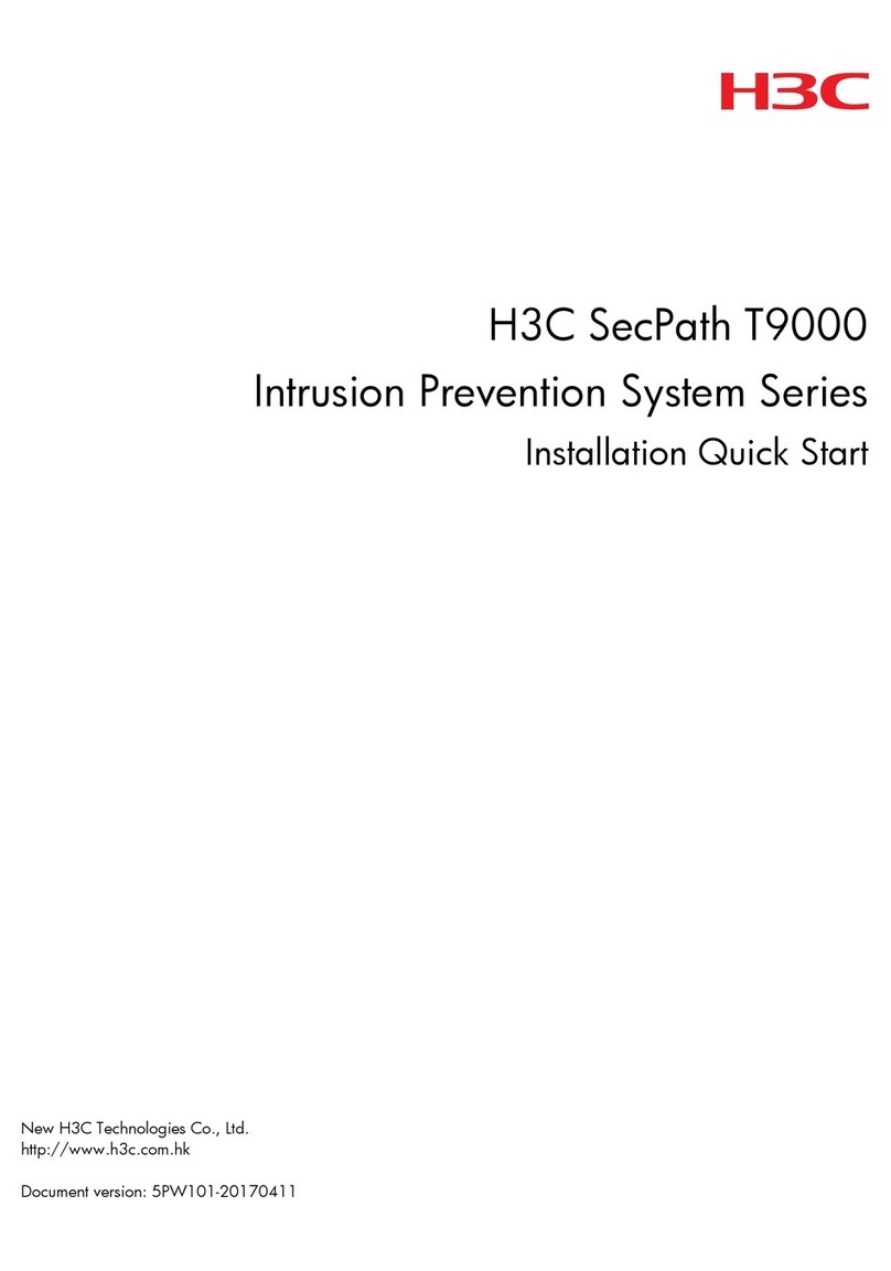 H3C SecPath T9000 IPS Series Installation, quick start H3C SecPath T9000 IPS Series Installation, quick start