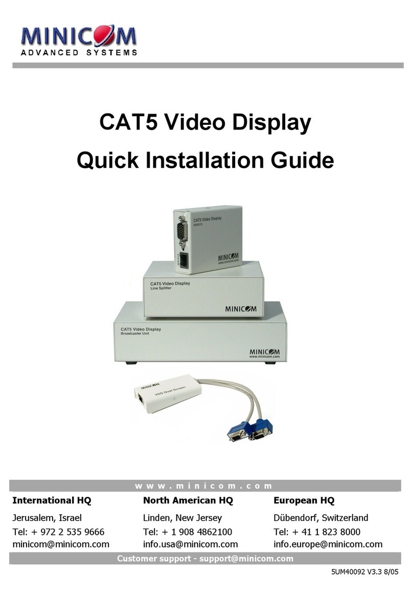 Minicom VDS Quick installation guide