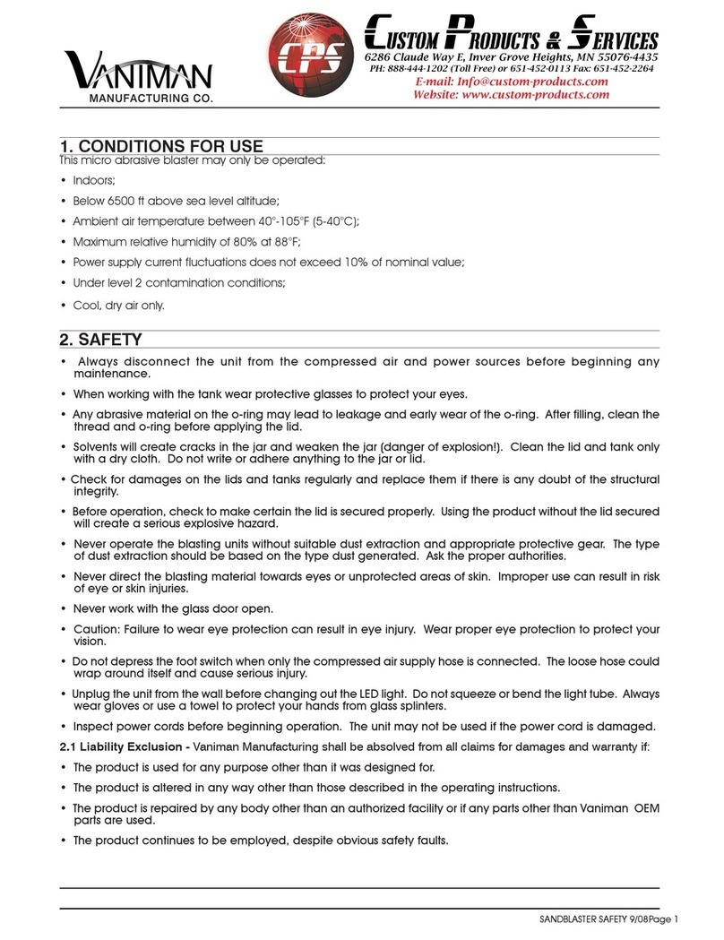 Vaniman PROBLAST 2 User manual