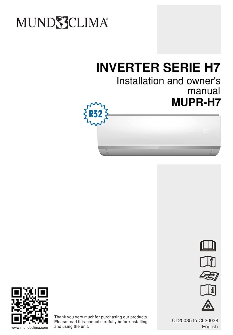 mundoclima H7 Series Installation instructions