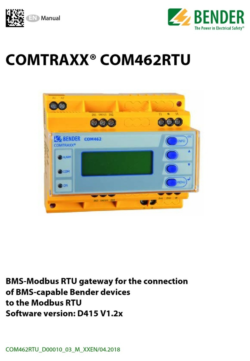 Bender COMTRAXX COM462RTU manual
