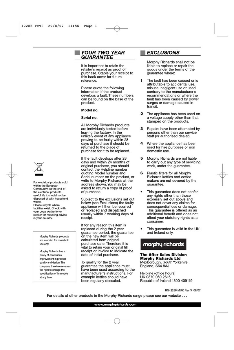 Morphy Richards Jet Stream Elite S manual