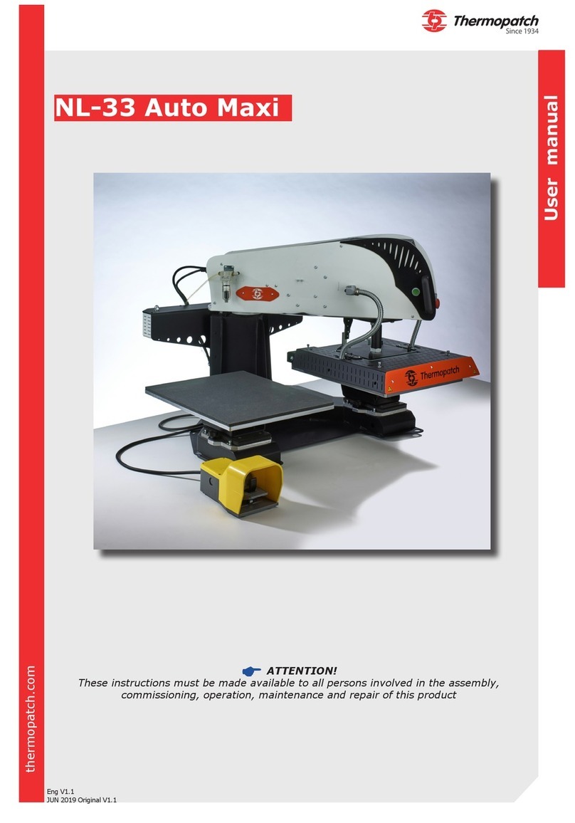 Thermopatch Auto Maxi NL-33 User manual
