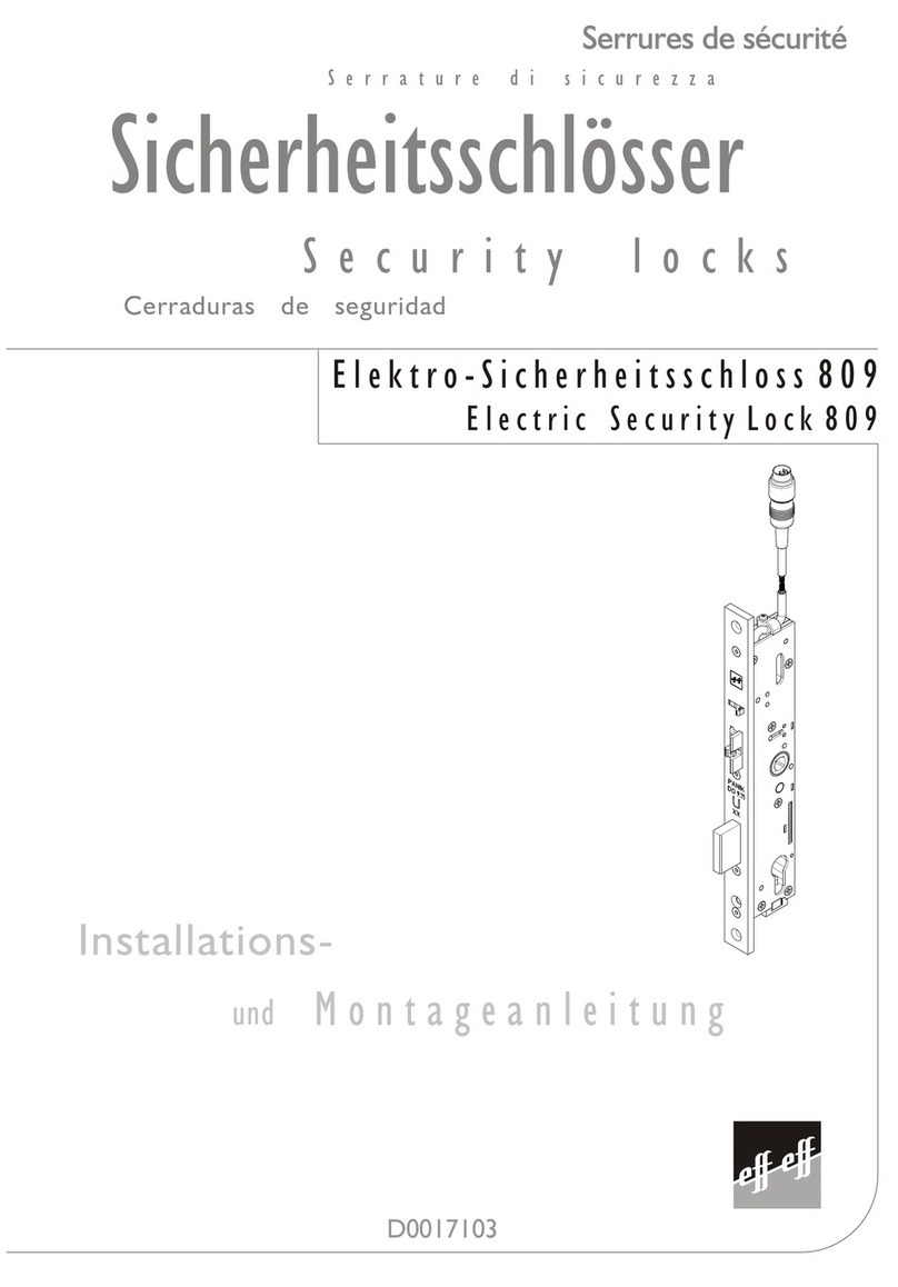 effeff 809 Series Installation and operating instructions effeff 809 Series Installation and operating instructions